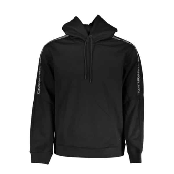 Sweat à capuche noir de marque Calvin Klein Jeans