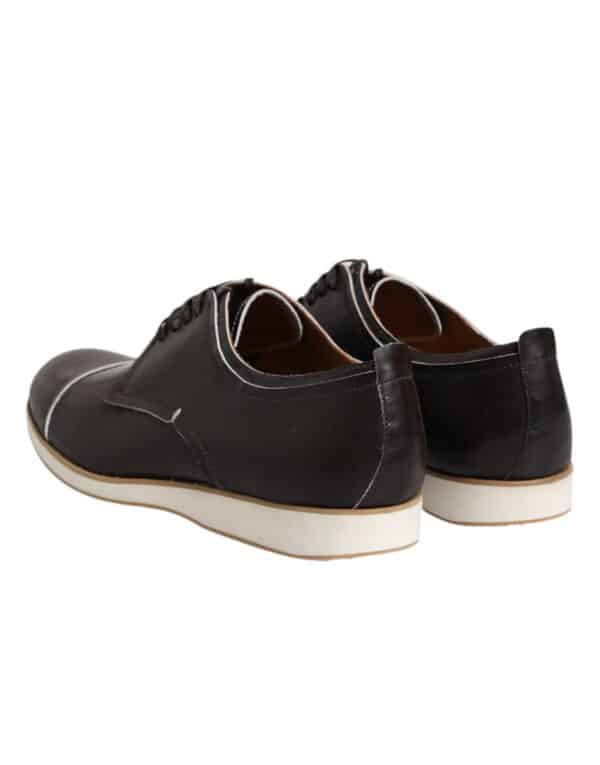 Pollini Dark Brown Leather Derby Lace Up Dress Formal Shoes – Image 5