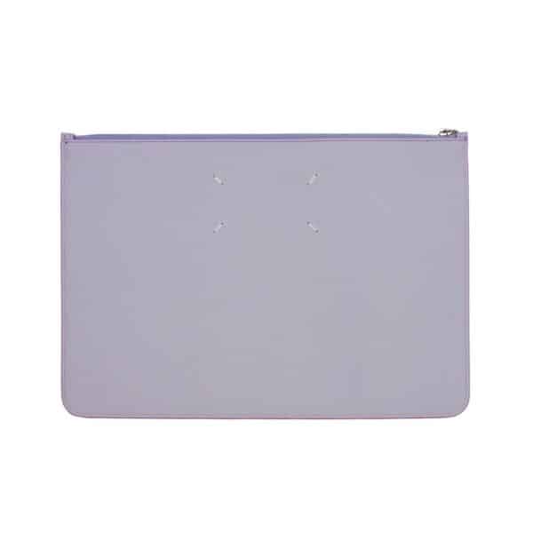 Maison Margiela Purple Calfskin Clutch Bag