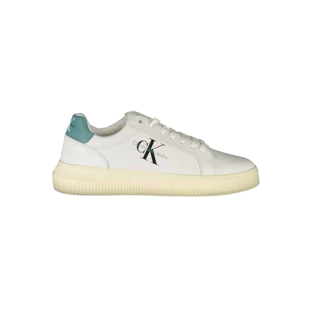 Baskets blanches avec logo Calvin Klein.
