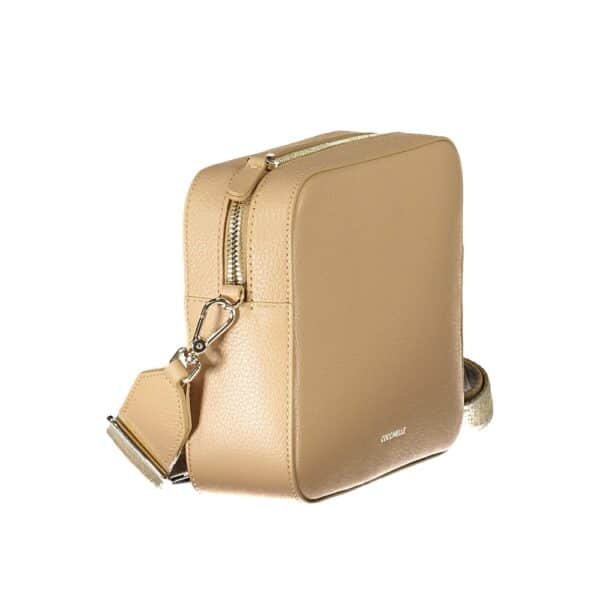 Coccinelle Beige Leather Handbag – Image 3