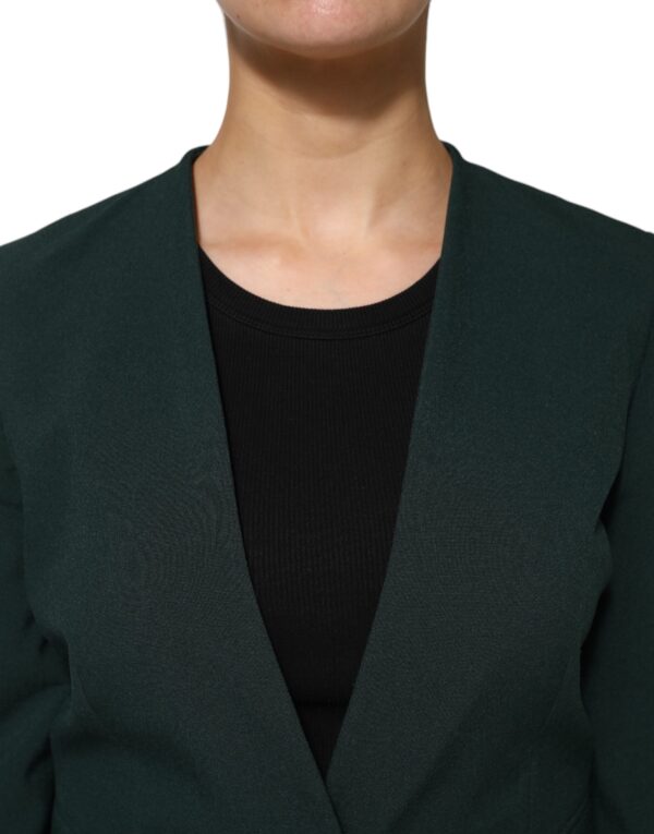 Maison Margiela Green Single Breasted One Button Coat Jacket – Image 5