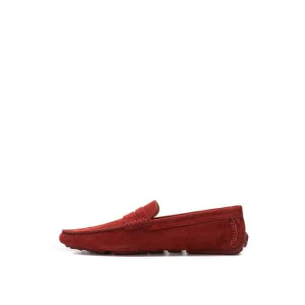 Bally Bordeaux Leather Moccassin – Image 2