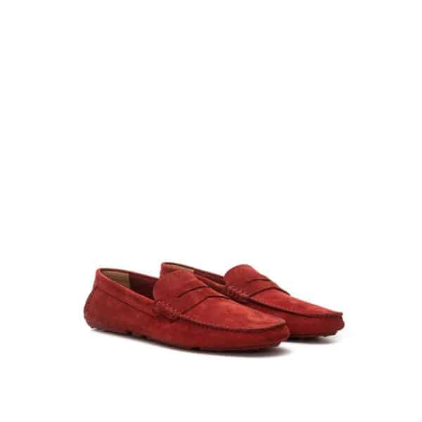 Bally Bordeaux Leather Moccassin – Image 3