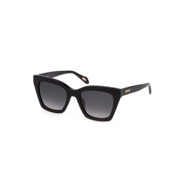 Lunettes de soleil noires au design moderne.