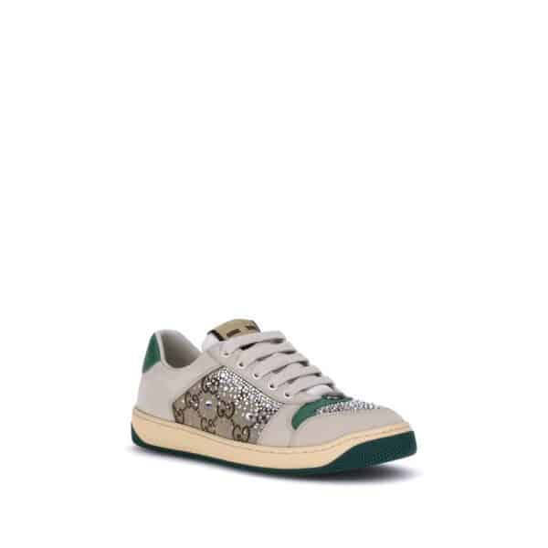 Gucci Rhinestone Screener Sneakers – Image 2