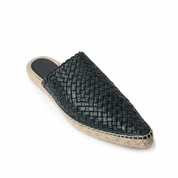 Bottega Veneta Green Leather Espadrille – Image 5