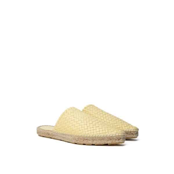 Bottega Veneta Yellow Leather Espadrille – Image 2