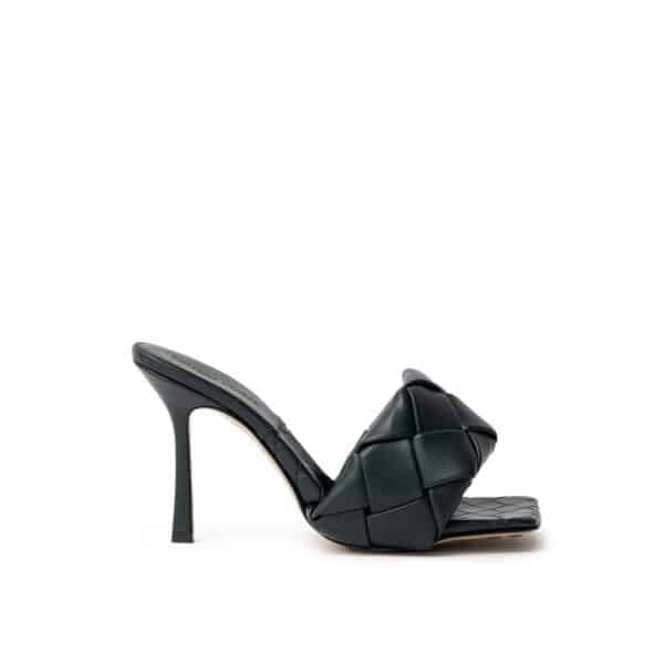 Bottega Veneta Green Leather Sandal