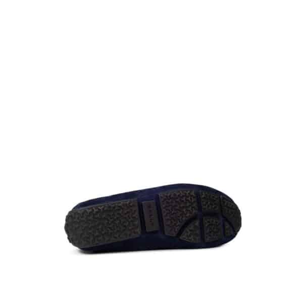 Bally Blue Leather Moccassin – Image 4