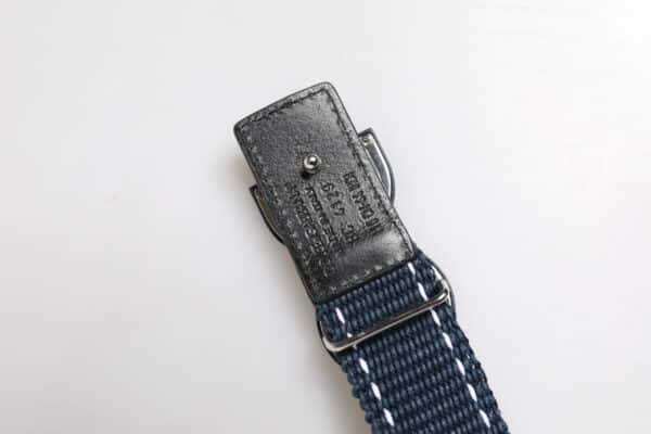 Dolce & Gabbana Blue White Cotton DG Logo Metal Buckle Belt – Image 6