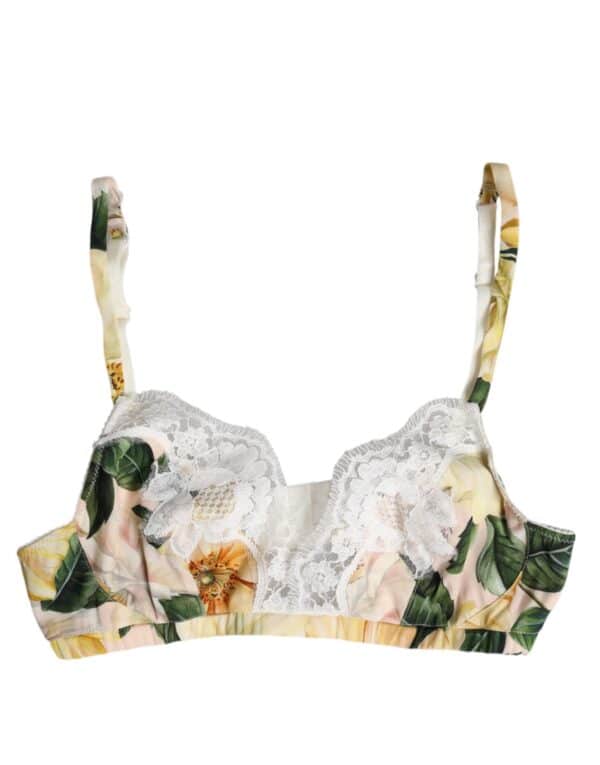 Dolce & Gabbana Multicolor Floral Print Non Wire Bra Underwear – Image 2