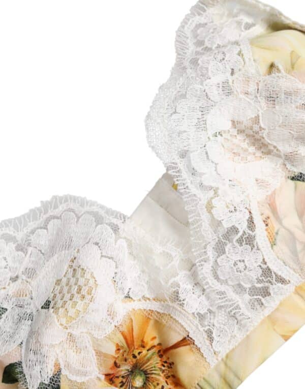 Dolce & Gabbana Multicolor Floral Print Non Wire Bra Underwear – Image 3