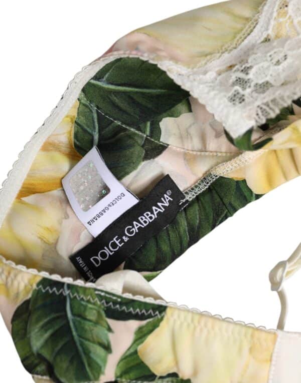 Dolce & Gabbana Multicolor Floral Print Non Wire Bra Underwear – Image 5
