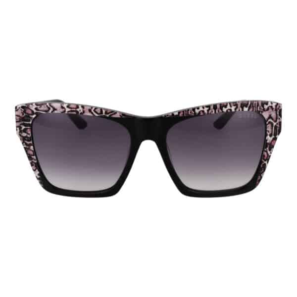 Lunettes de soleil au design léopard élégant.