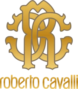 roberto cavalli logo gold