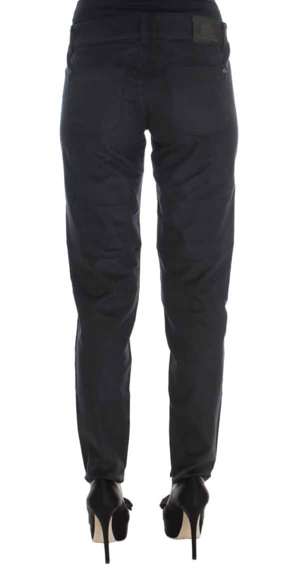 Ermanno Scervino Black Cotton Blend Regular Fit Pants – Image 3