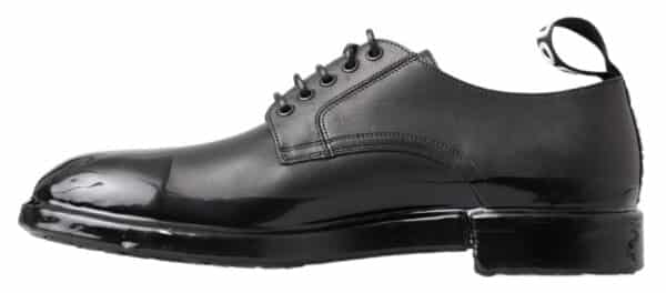 Dolce & Gabbana Black Leather Derby Dress Shoes – Image 2