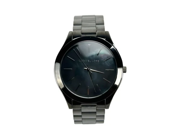 Michael Kors Slim Runway Gun Metal Stainless Steel Watch MK3413
