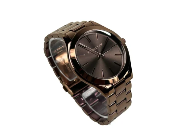 Michael Kors Slim Runway Brown Stainless Steel Watch MK3418 – Image 2