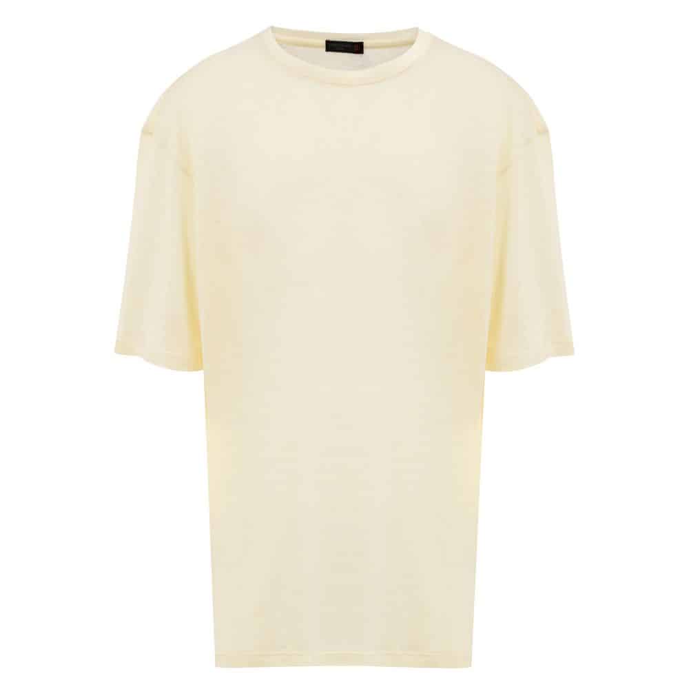 Corneliani Yellow Linen T-Shirt