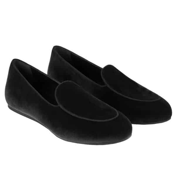 Charles Philip Black Velvet Unisex Loafer – Image 2