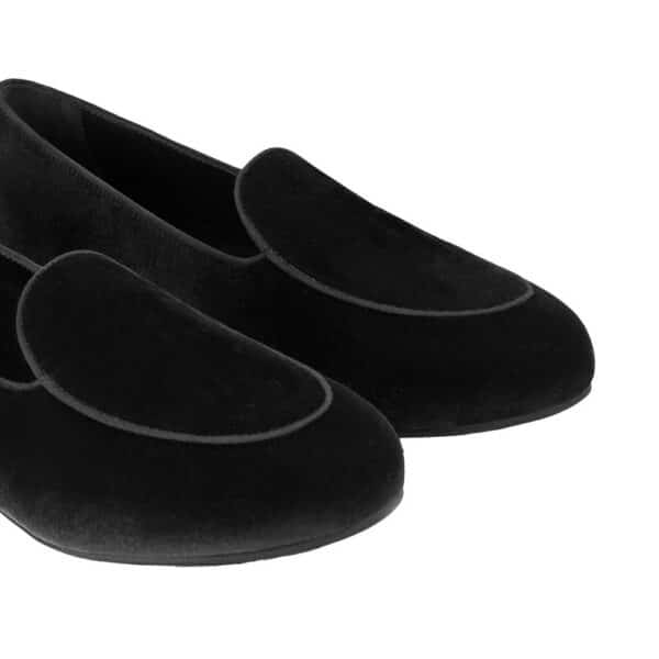 Charles Philip Black Velvet Unisex Loafer – Image 4
