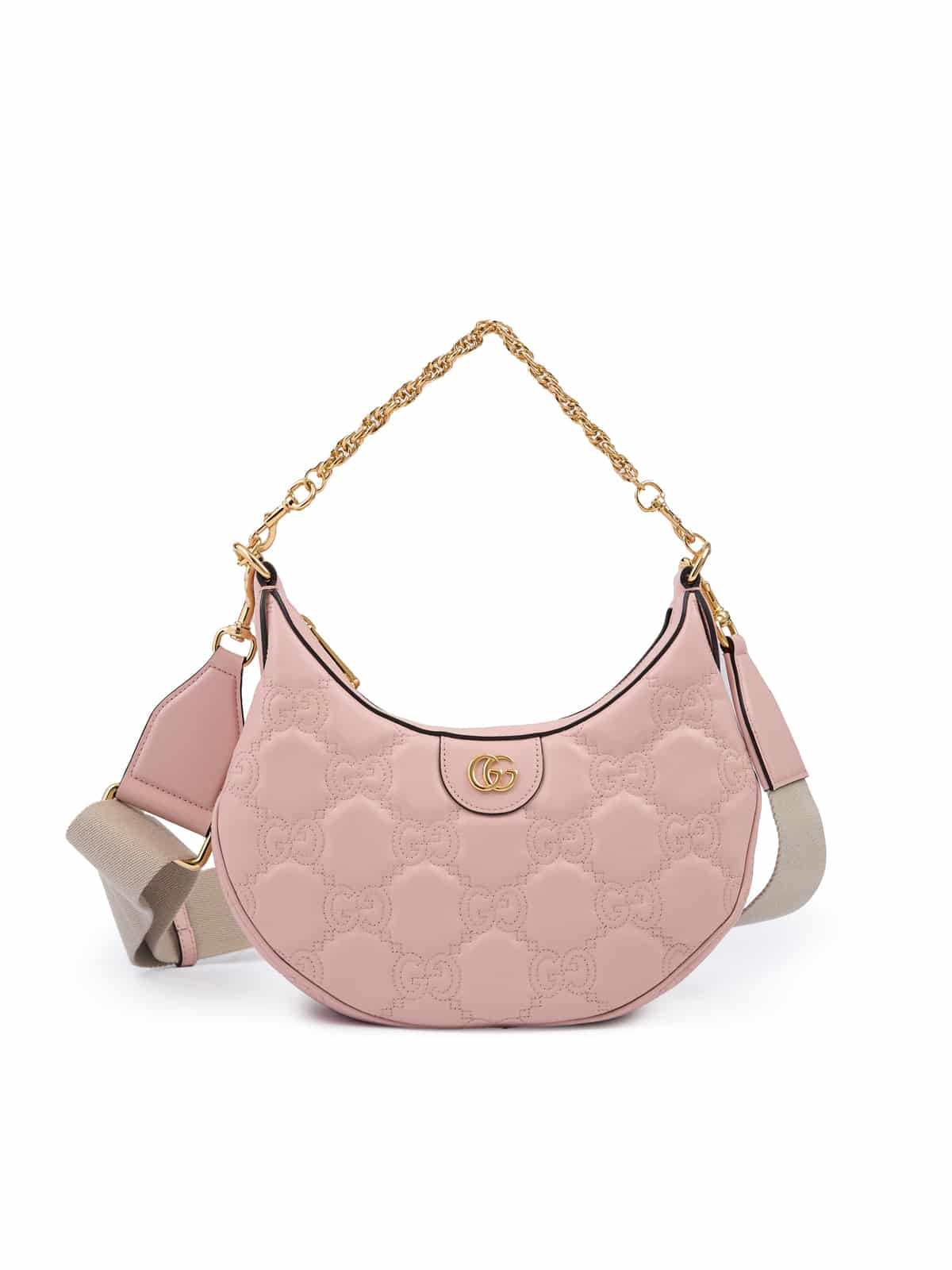 Gucci Light Pink Leather Shoulder Bag
