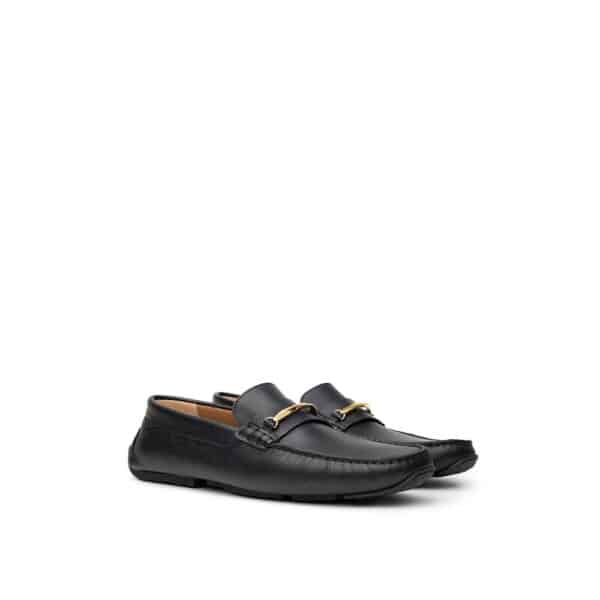 Bally Black Leather Moccassin – Image 2