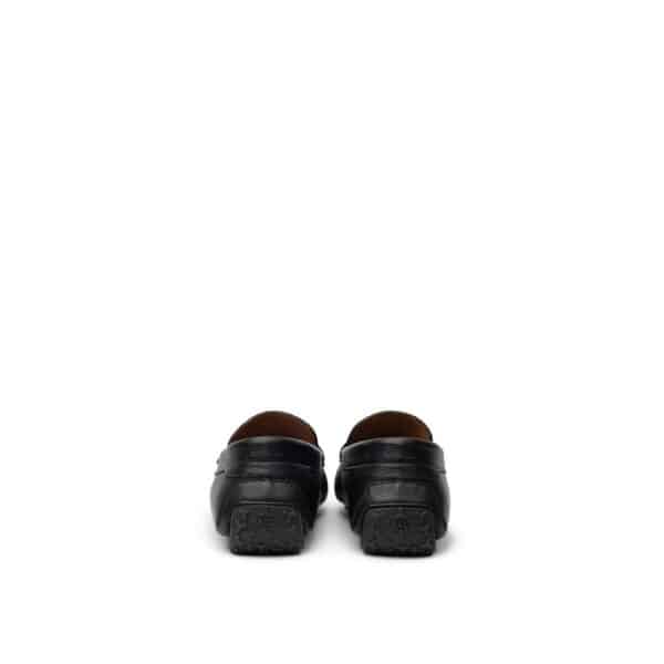 Bally Black Leather Moccassin – Image 3