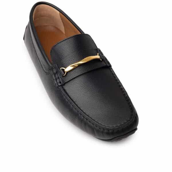 Bally Black Leather Moccassin – Image 5