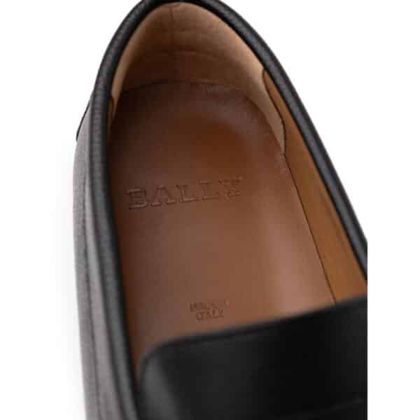 Bally Black Leather Moccassin – Image 6