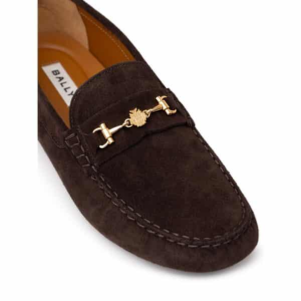 Bally Brown Leather Moccassin – Image 5