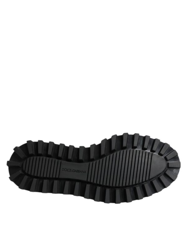 Dolce & Gabbana Black Leather Lace Up Trekking Dress Shoes – Image 8