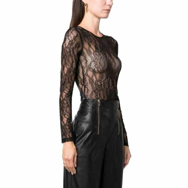 PINKO Black Nylon Tops & T-Shirt – Image 2
