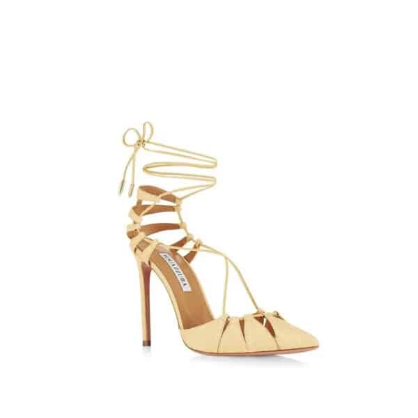 Aquazzura Aquazzurra Bellissima Woven Raffia Stiletto Sandals – Image 2