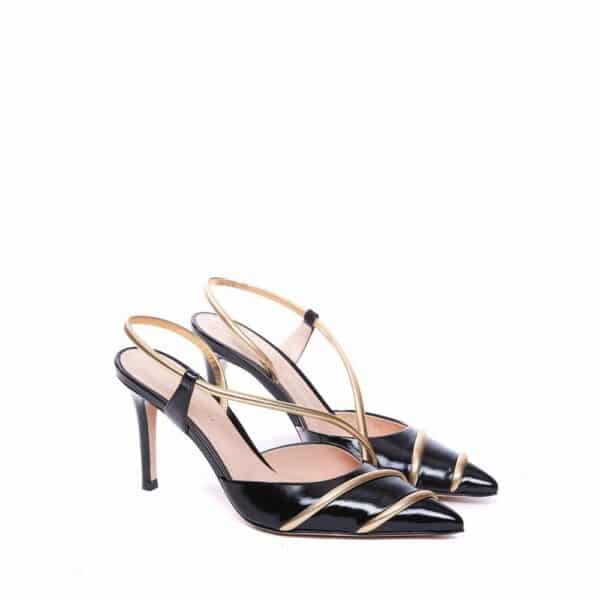 Gianvito Rossi Leather Slingback Pumps – Image 2