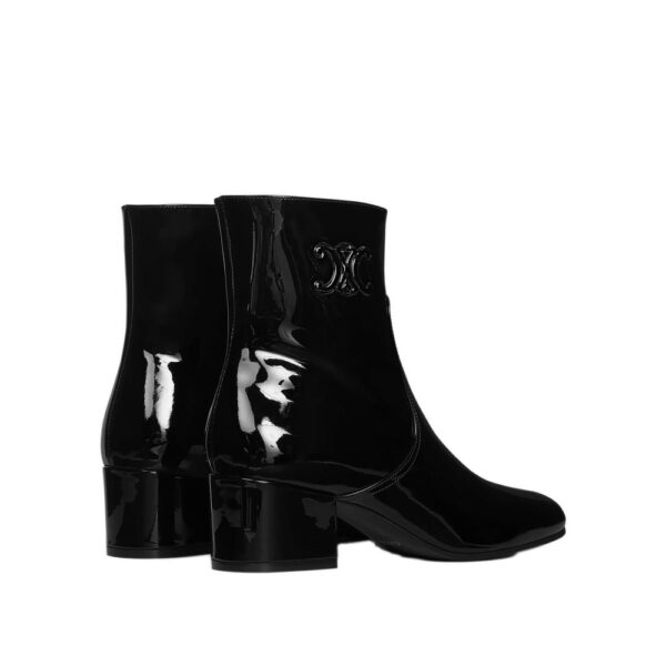 Celine Triomphe Zipped Leather Boots – Image 3