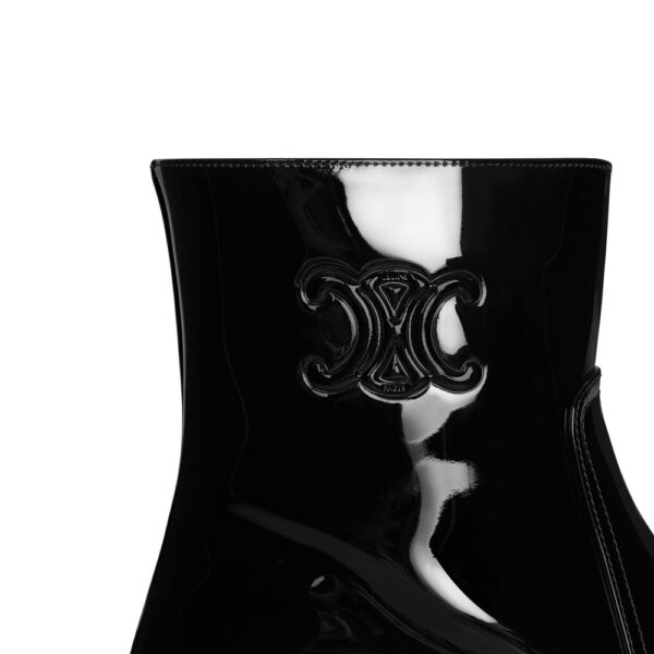 Celine Triomphe Zipped Leather Boots – Image 4