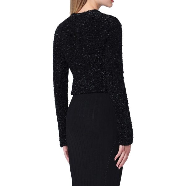 Balenciaga Crop Bouclé Cardigan – Image 3