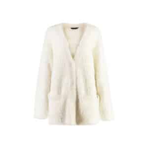 Balenciaga Wool Blend Jacquard Cardigan