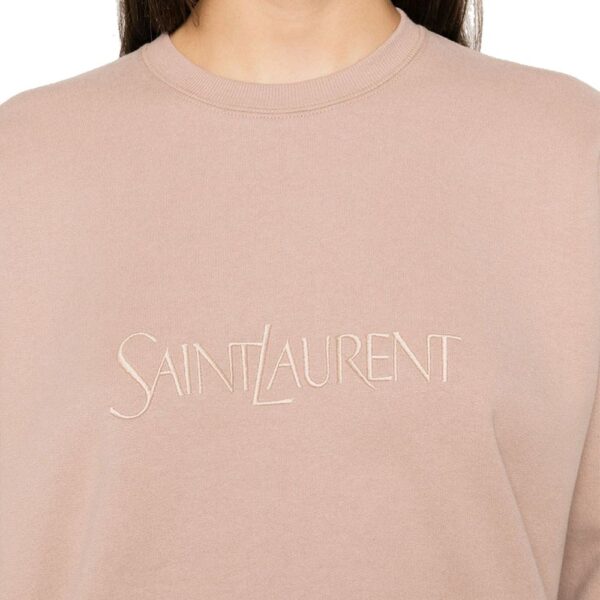 Saint Laurent Cotton Logo Sweatshirt – Image 4