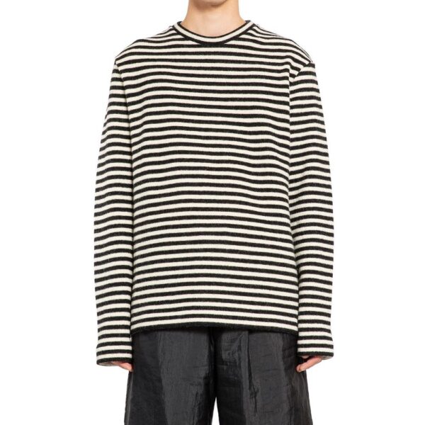 Jil Sander Striped Wool Compact Jersey T-Shirt – Image 2