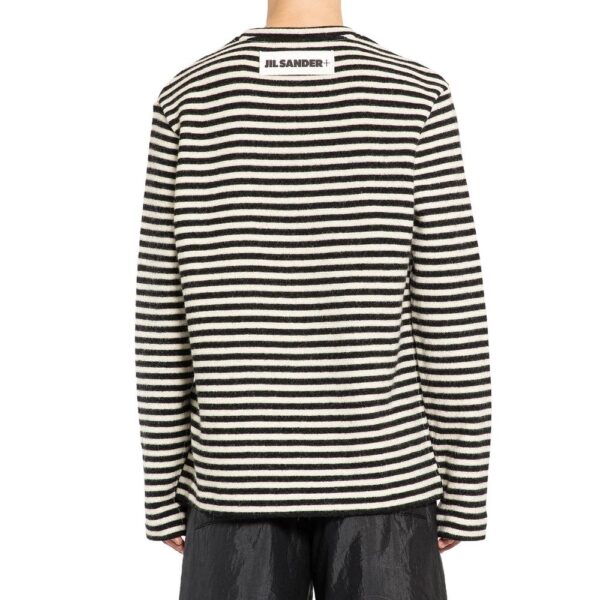 Jil Sander Striped Wool Compact Jersey T-Shirt – Image 3