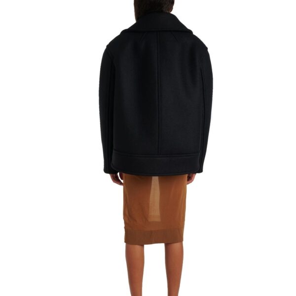 Saint Laurent Oversized Virgin Wool Peacoat – Image 3