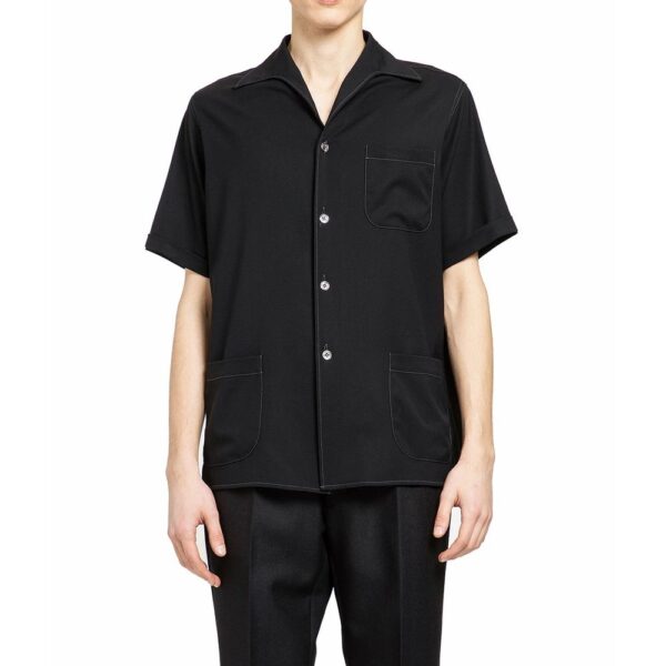 Maison Margiela short-sleeve wool shirt – Image 2