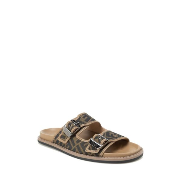 Fendi FF Flat Sandals – Image 2