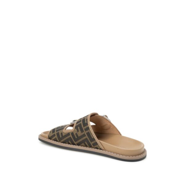 Fendi FF Flat Sandals – Image 3