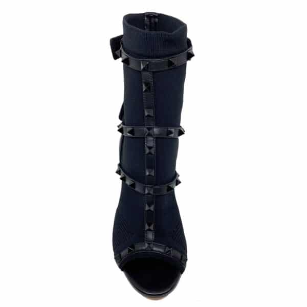 Valentino Garavani Valentino Rockstud Sock Heel Sandals – Image 4
