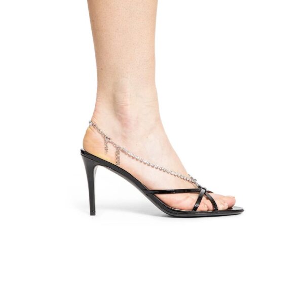 Gucci Crystal Chain Sandals – Image 3
